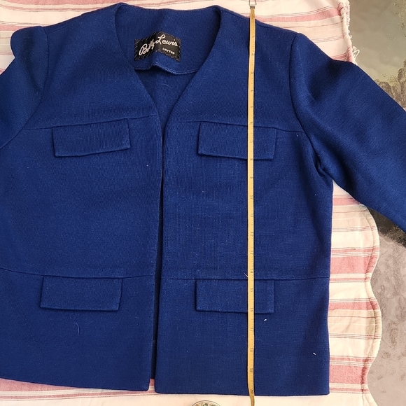 Vintage Women's Blue Blazer Knits By CAMELON - Picture 12 of 14